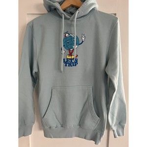 Sturniolo Triplets Merch Hoodie LET'S TRIP Pullover Blue Sweatshirt - Unisex XS